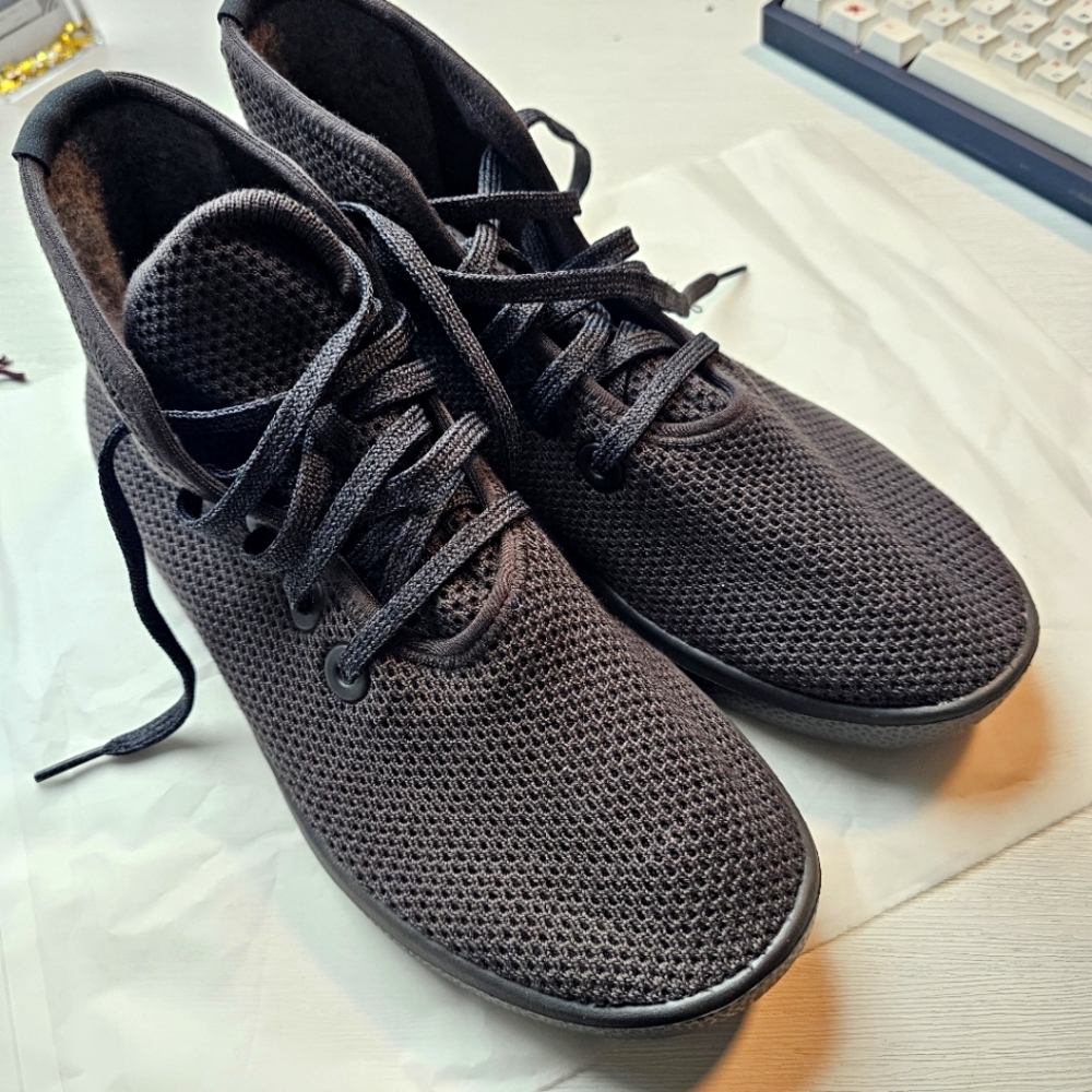 Allbirds Tree Toppers – Men's Size 8 – Gray/Black BNWT